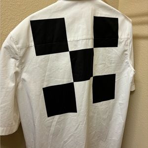 Casual off-white button up for men size medium